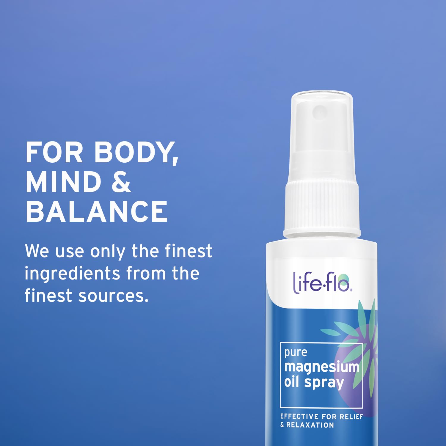 Life-Flo magnesium oil after a workout, massage until absorbed for relaxation.
