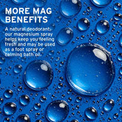 Life-Flo magnesium oil in bath for a calming mineral-enhanced soak.