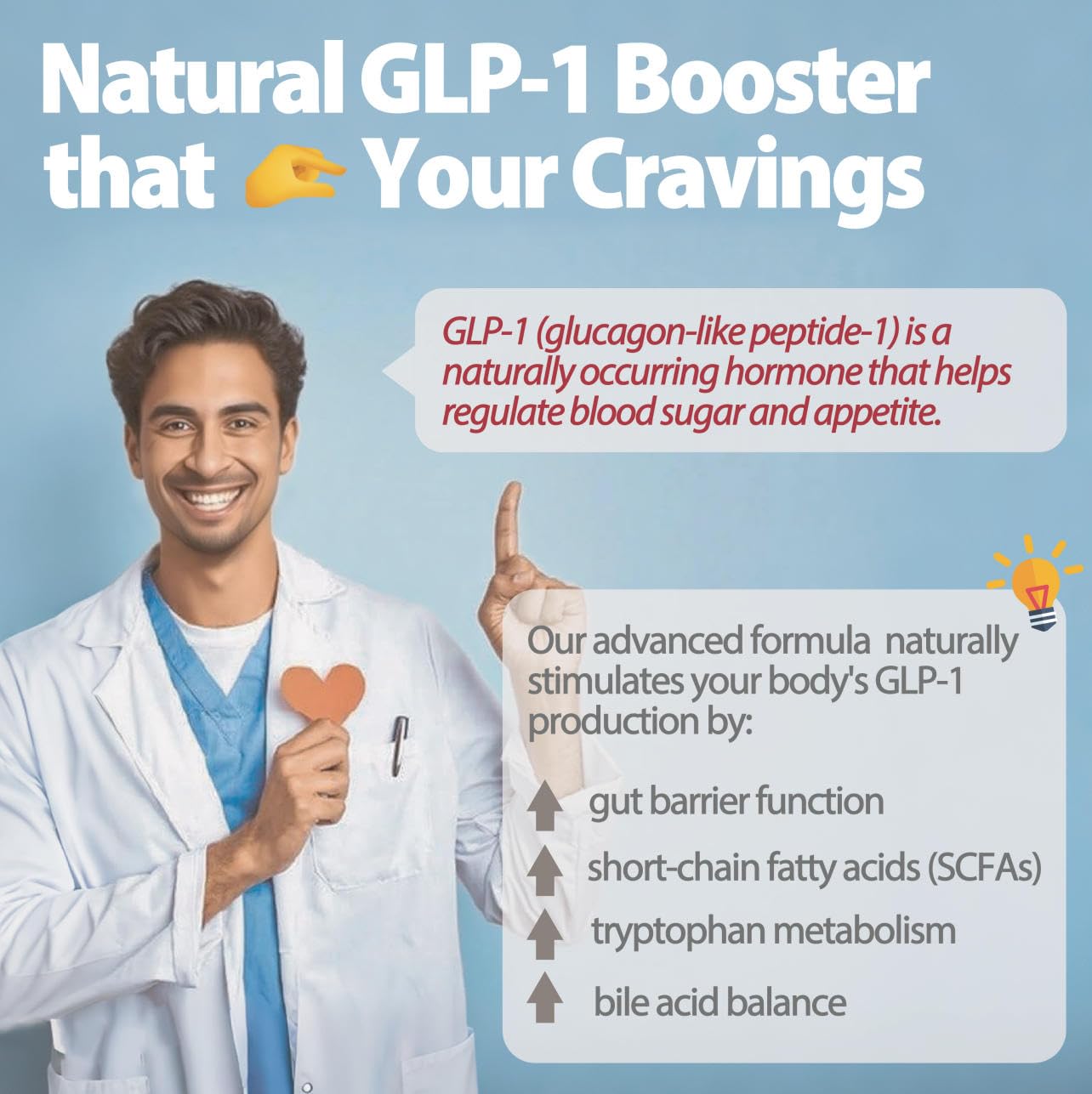 Label close-up featuring B420 and LG-36 strains for gut balance