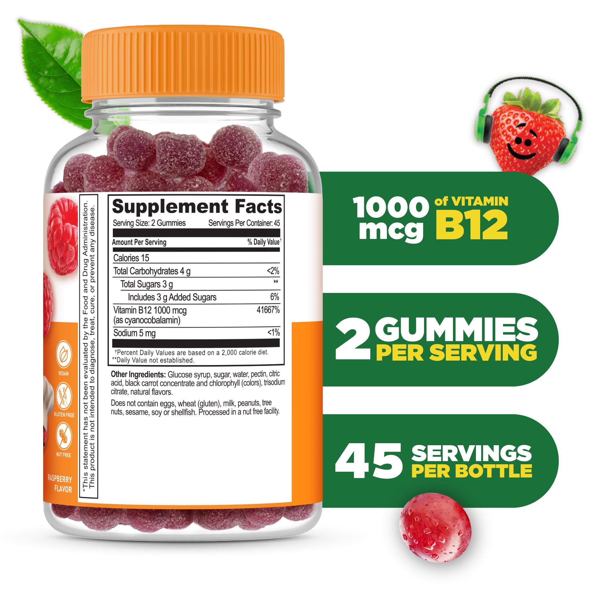 Lifeable B12 Kids bottle featured for easy daily dosing