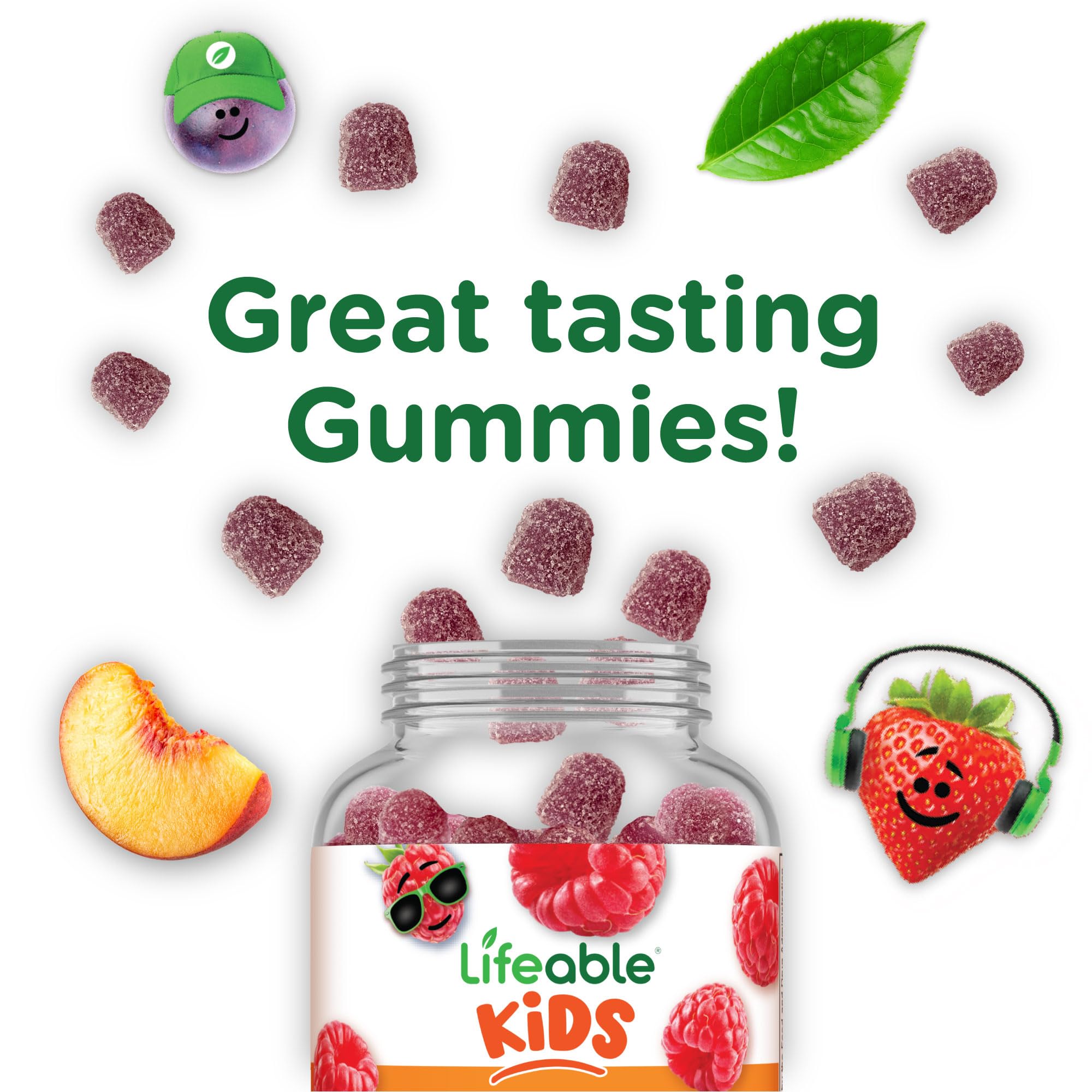 Lifeable B12 Kids Ingredients Non-GMO and vegan-friendly