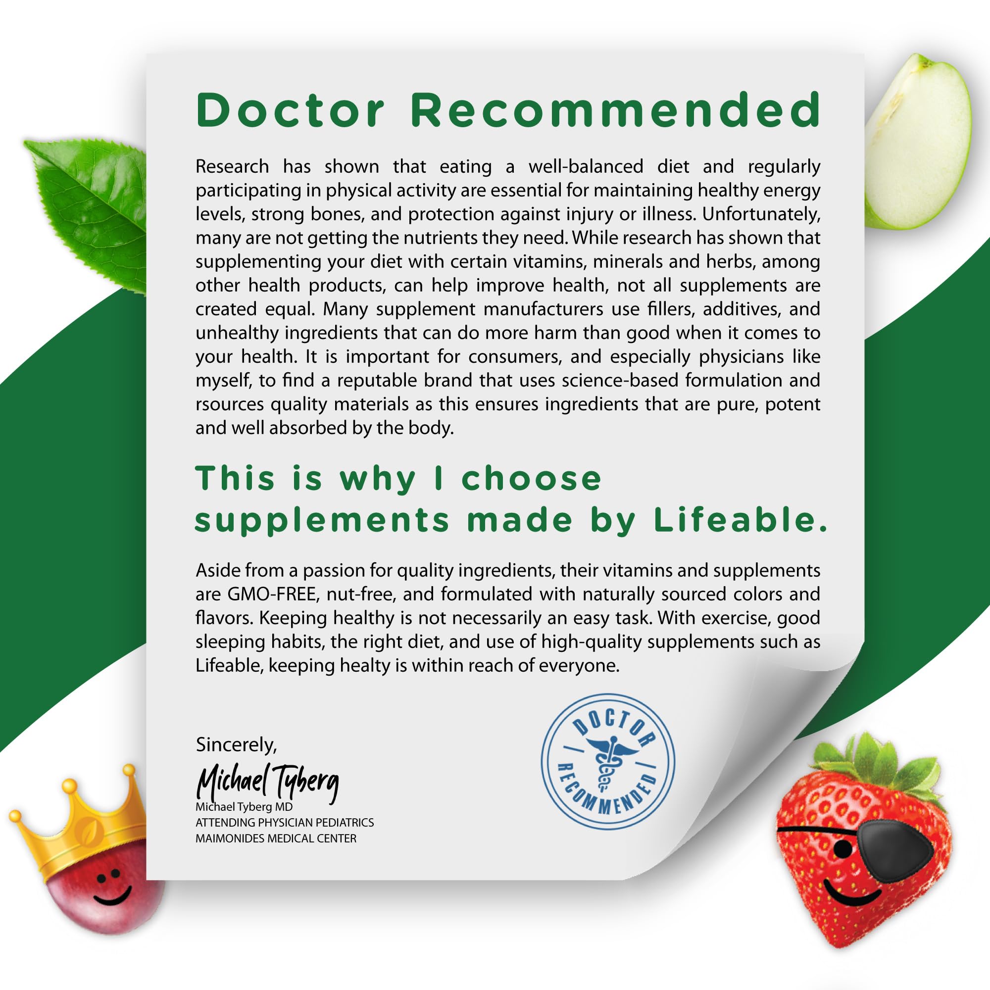 Lifeable B12 Kids vegan ingredients highlight plant-based sourcing