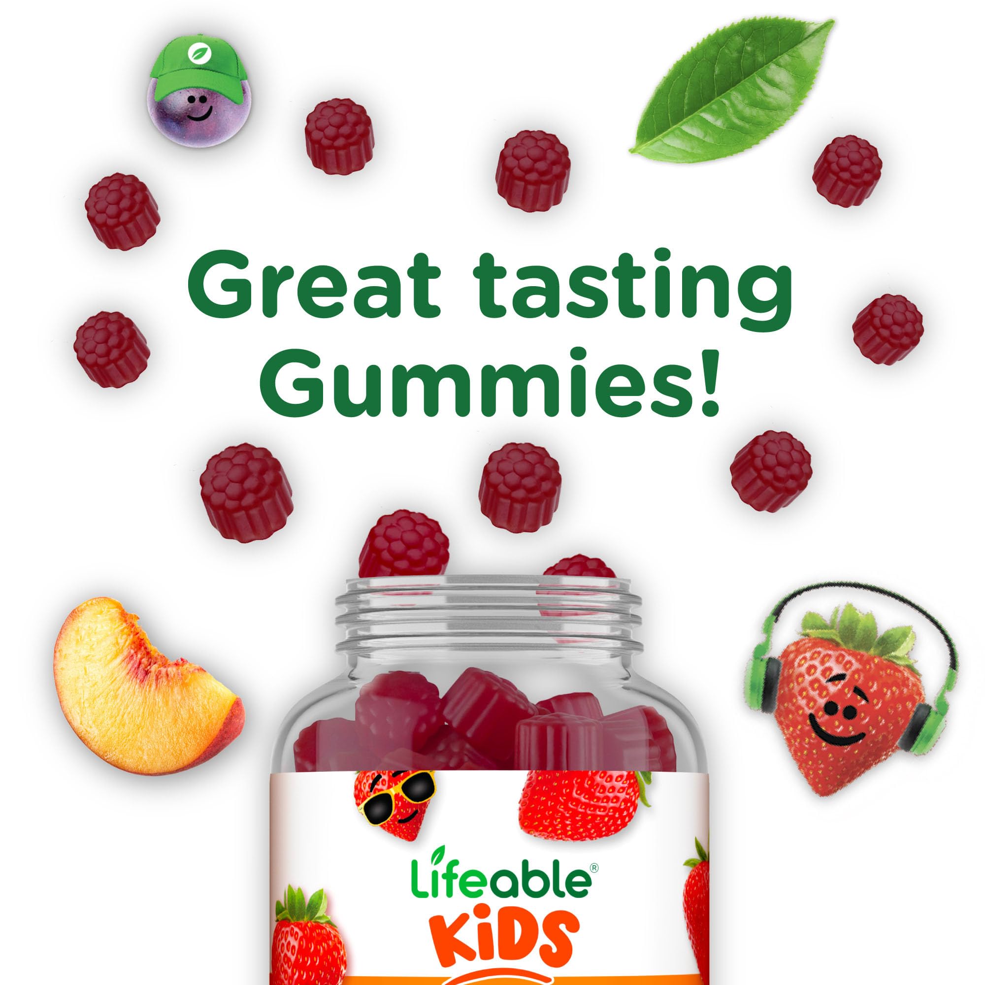 Lifeable B6 Gummies are nut-free and dairy-free on packaging.