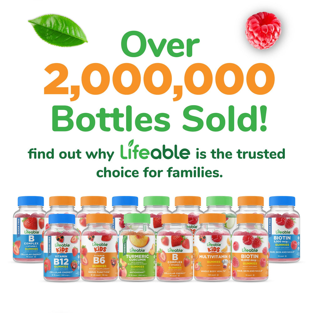 Lifeable Kosher and Halal certified B complex gummies
