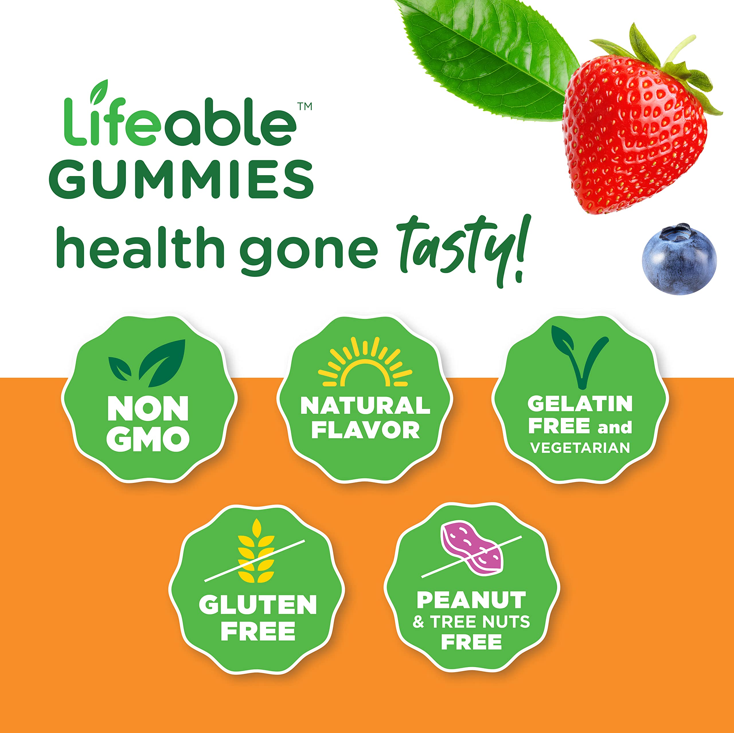 Lifeable ingredients panel highlights black pepper extract aiding turmeric absorption.