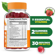 Lifeable Kids Multivitamin Gummies close-up showing texture for a tasty daily habit.