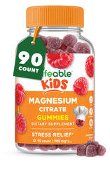 Lifeable magnesium gummies for kids with raspberry flavor for easy daily support