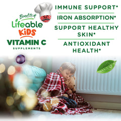 Lifeable gominolas vitamina C dosis 250 mg para niños