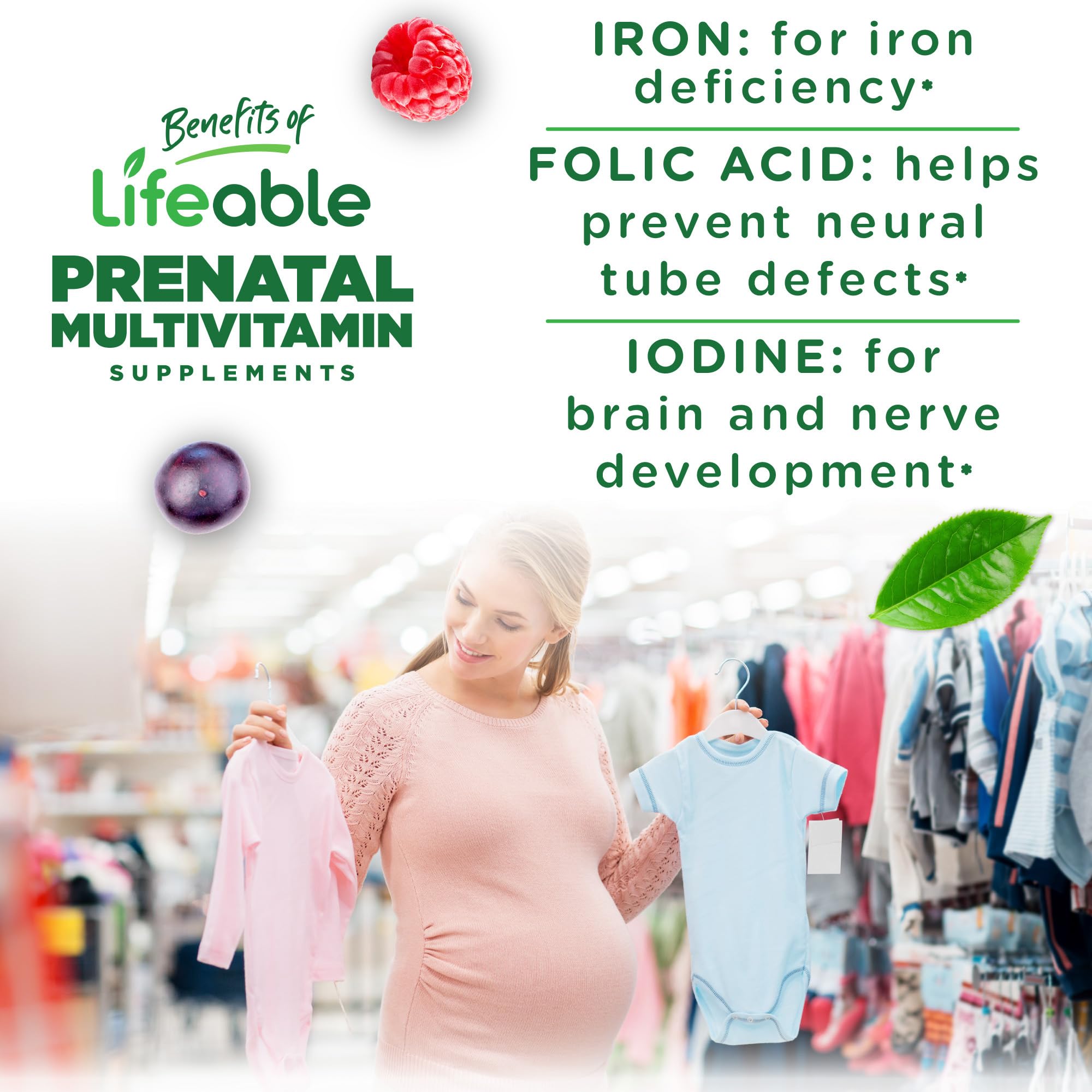 Berry-flavored Lifeable gummies shown for an easy daily routine.