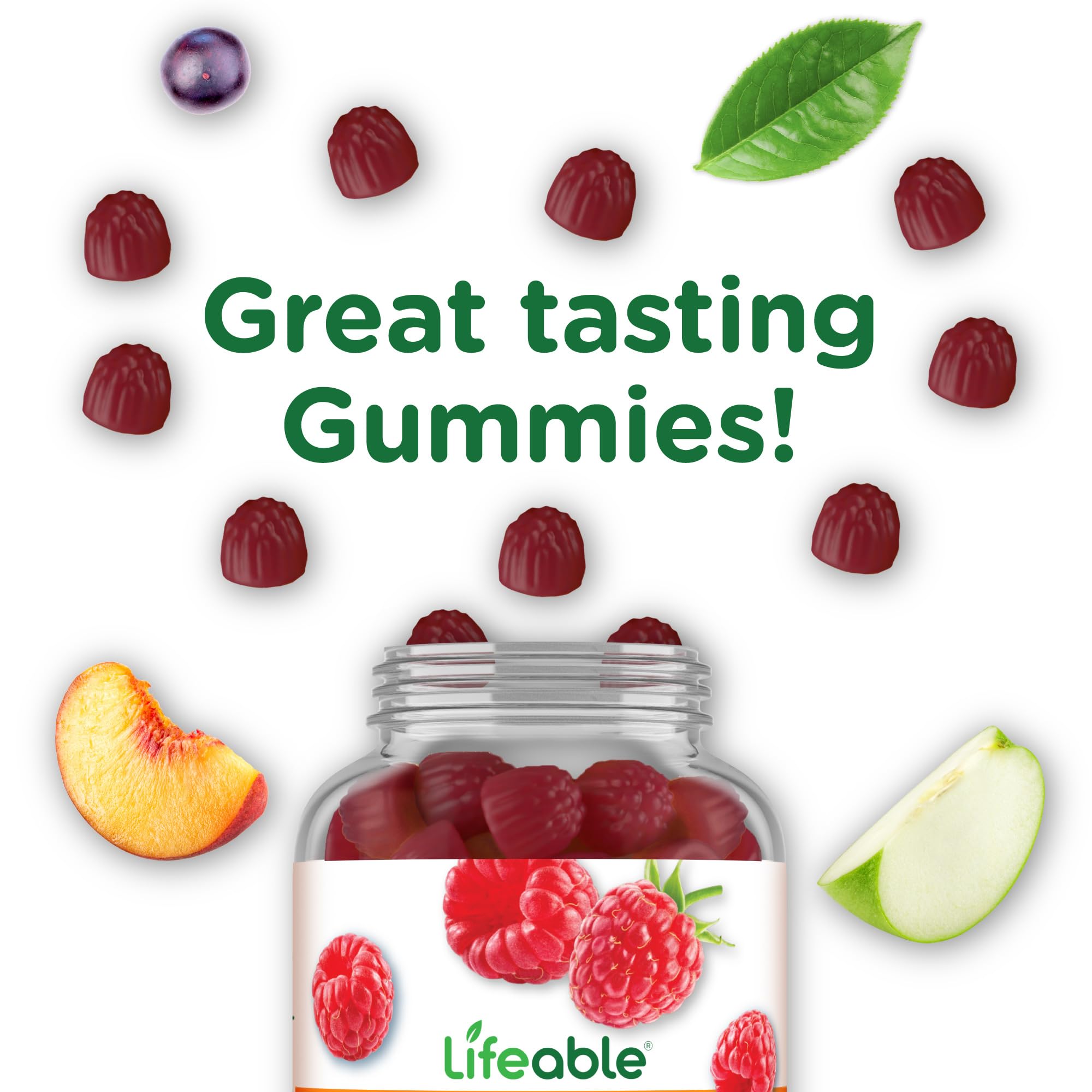 Lifeable doctor-recommended probiotic gummies image conveying trust and quality