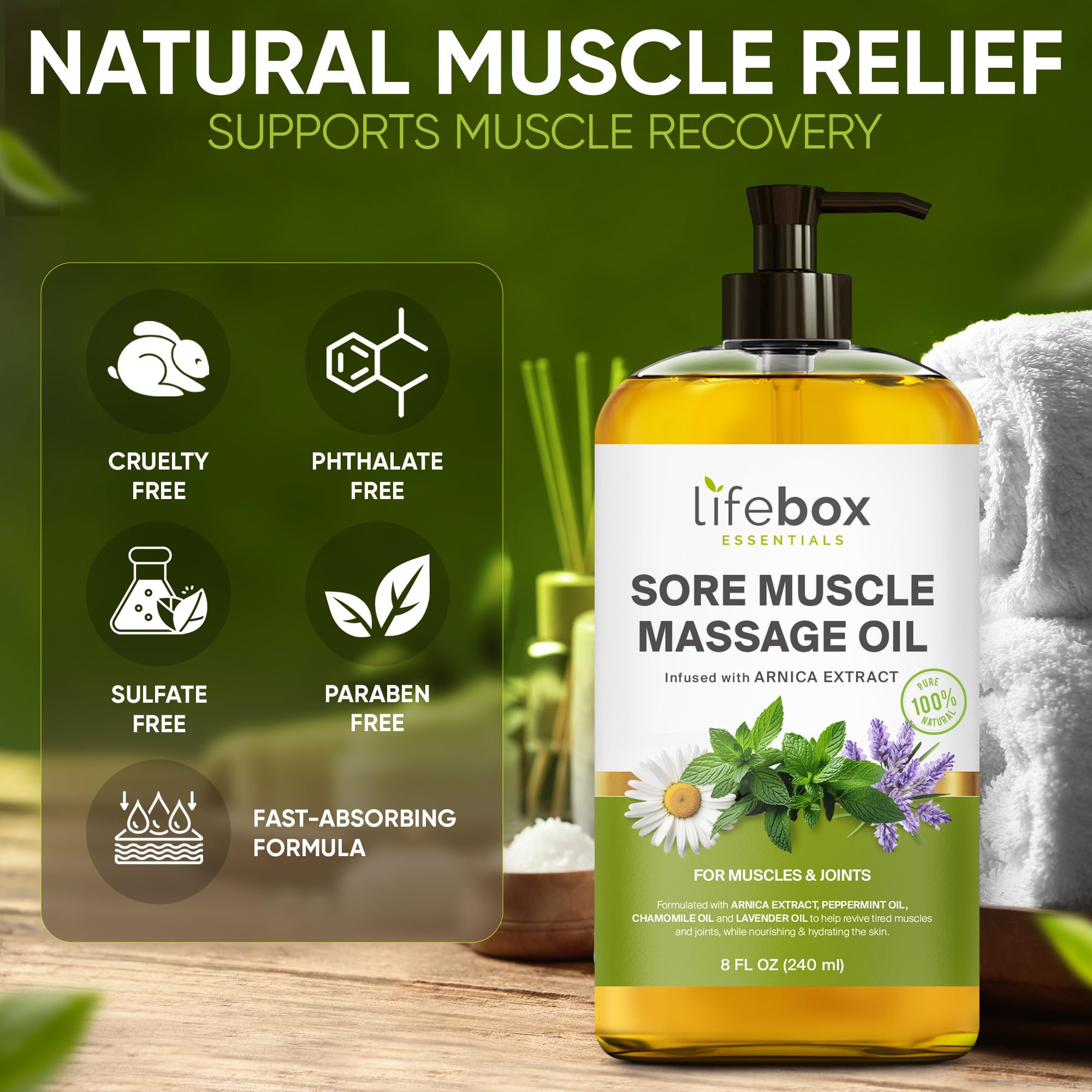 Lifebox Essentials Arnica Extract label close-up for transparency
