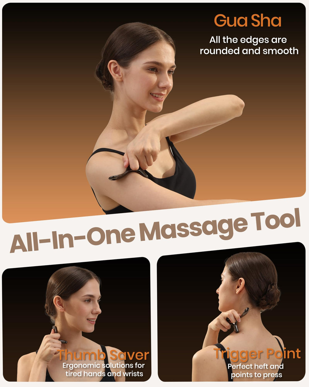 Lifechill deep-tissue massage tool for targeted knot release.