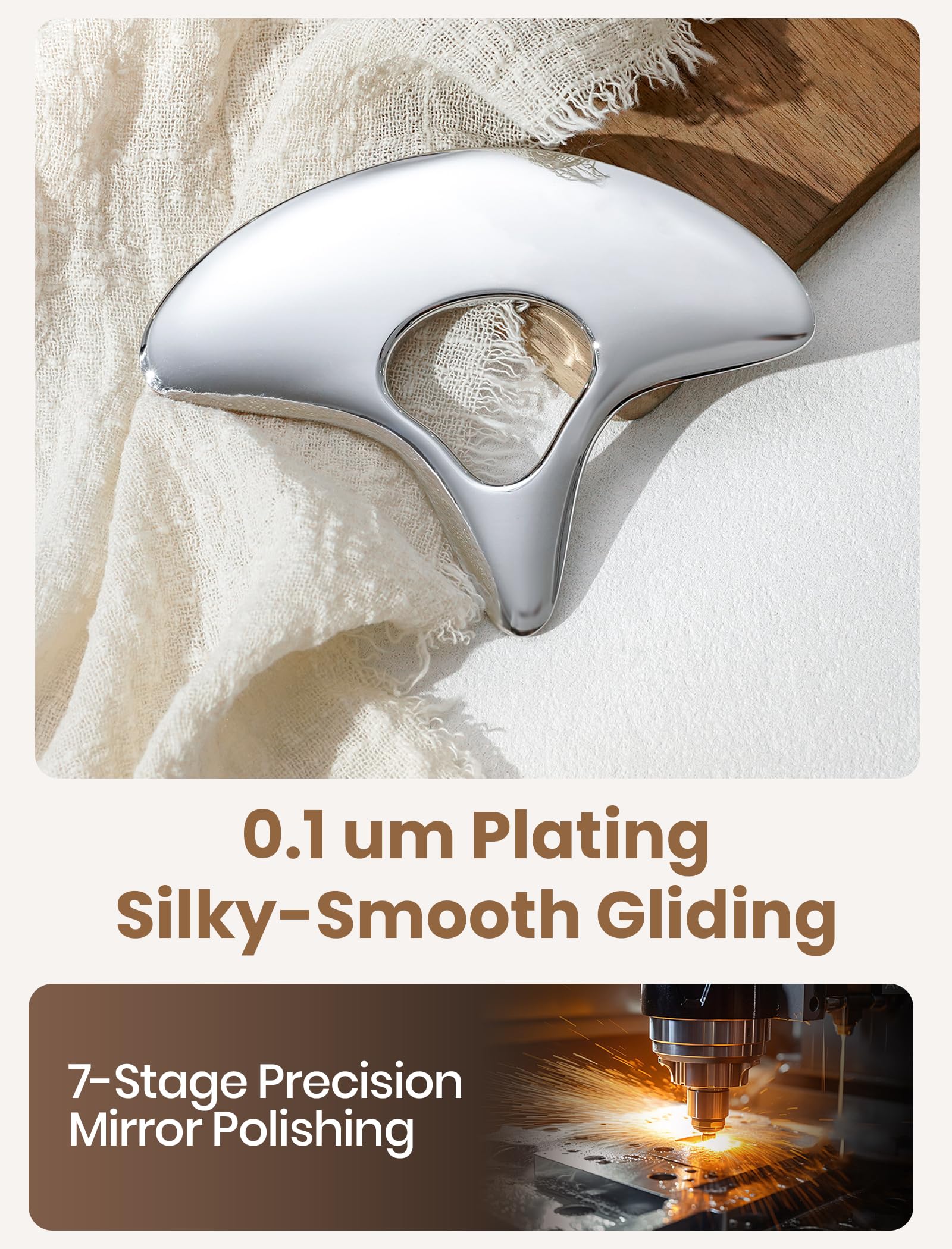 Lifechill ergonomic body-contouring design follows curves for easy glides.
