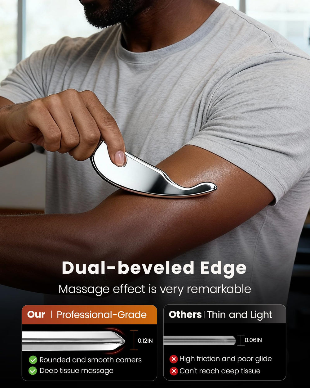 LifeChill professional mirror-polished finish shows a clean, skin-safe surface.