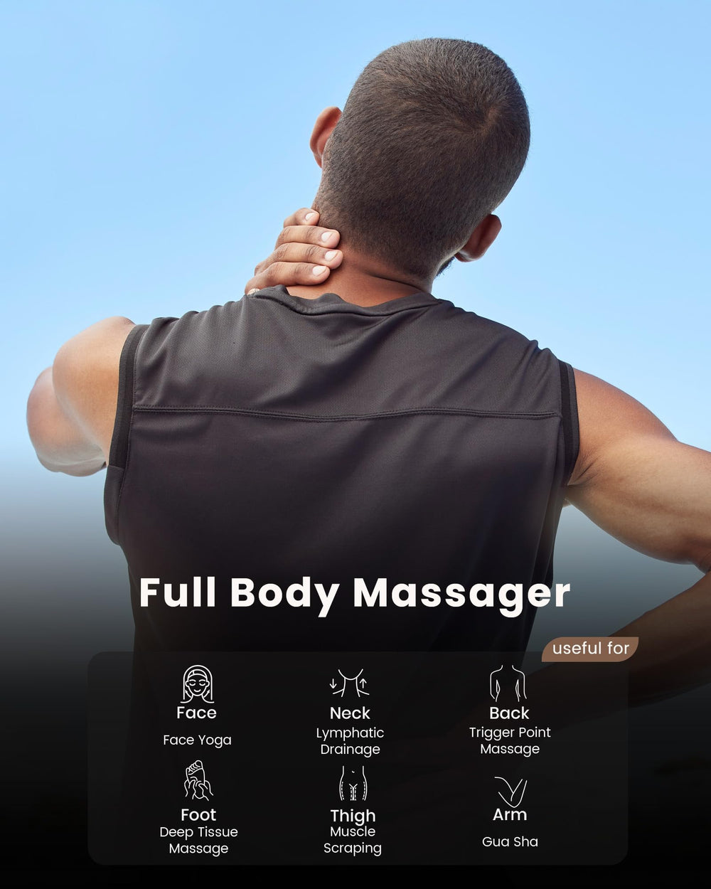 Lifechill Trigger Point Massage Tool is compact and travel-friendly for on-the-go use