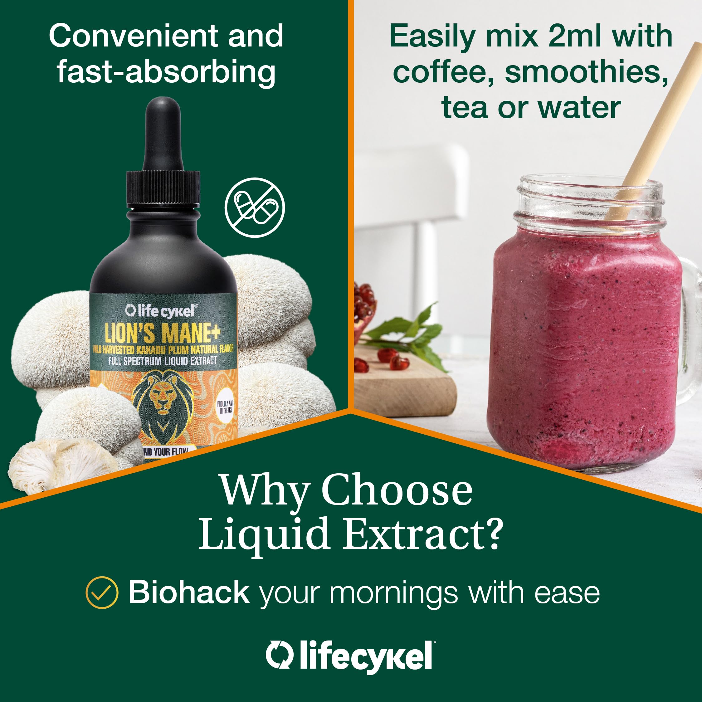 Life Cykel double extraction process depiction for potency