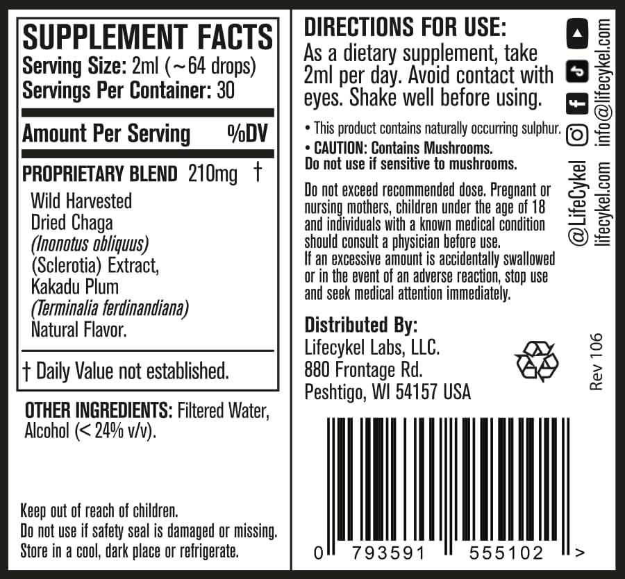 Life Cykel This is It Pack dropper close-up showing tincture delivery for everyday wellness.