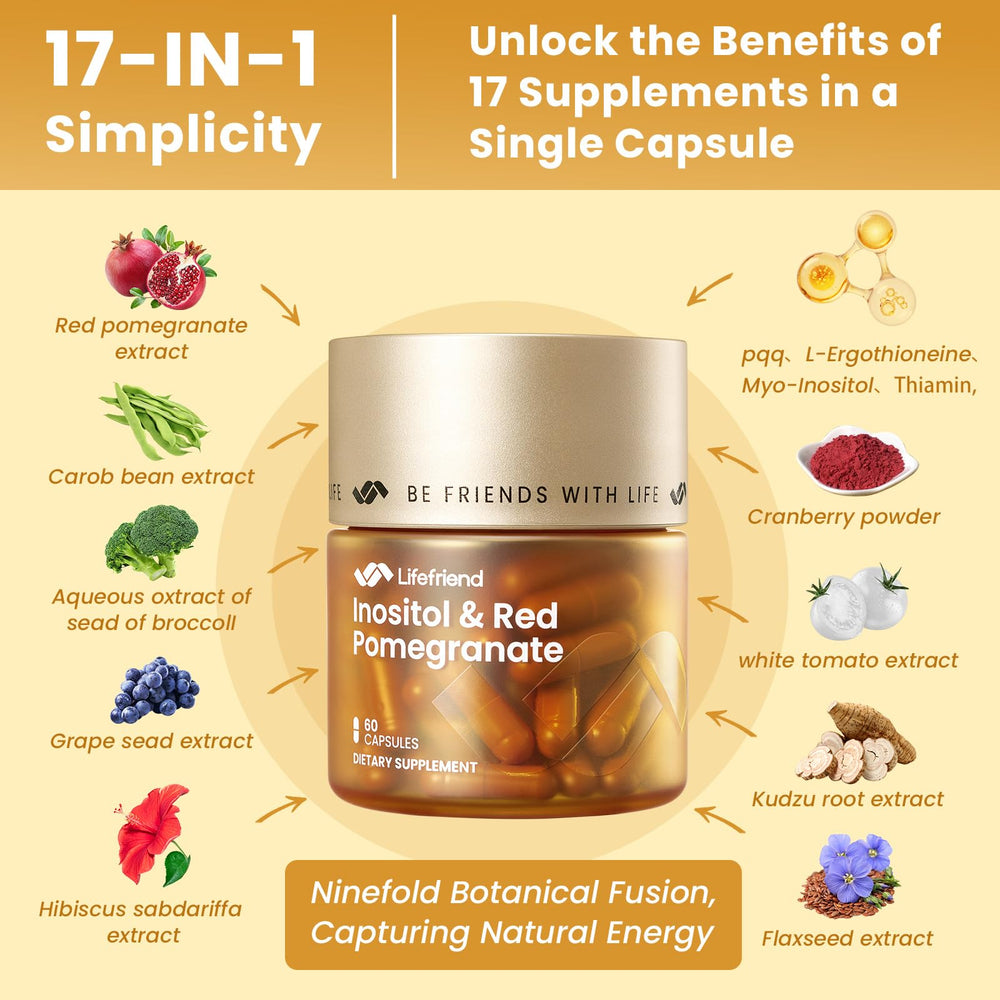 LIFEFRIEND Myo-Inositol DCI capsules in vegan formula for daily use