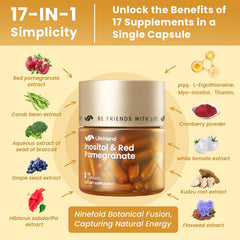 LIFEFRIEND Myo-Inositol DCI capsules in vegan formula for daily use