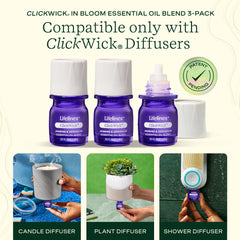 Lifelines ClickWick Bloom diffuser-base setup enables instant fragrance release