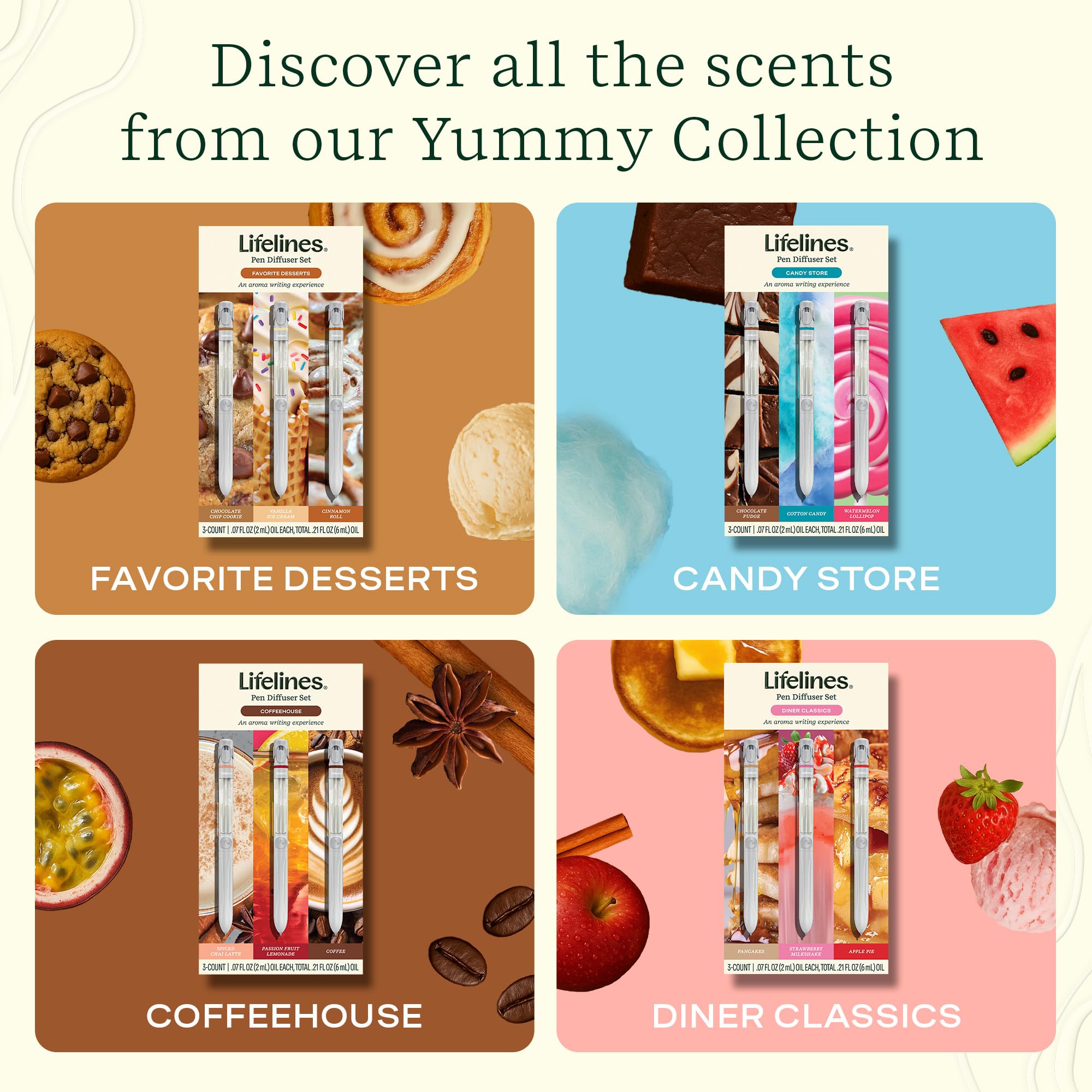 Lifelines Colección Deliciosa: aromas de postres para variar sensaciones