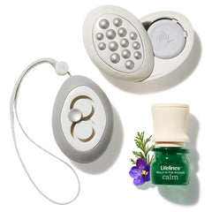Lifelines Flow grounding stones 2-pack for calm, focused moments on the go.