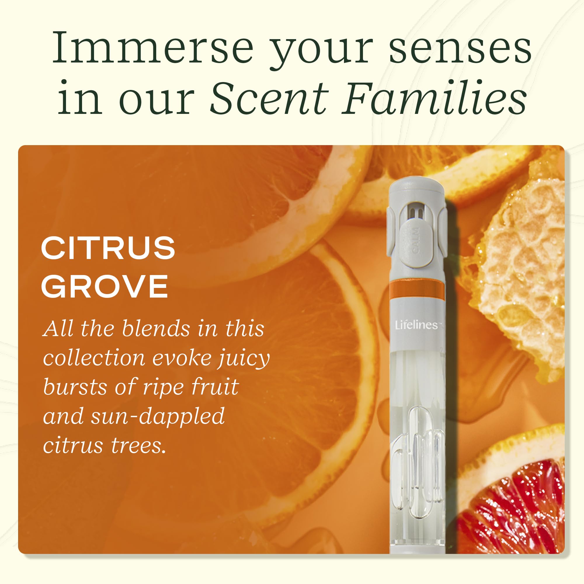Lifelines Pen Diffuser aroma levels vents allow customizable scent intensity.