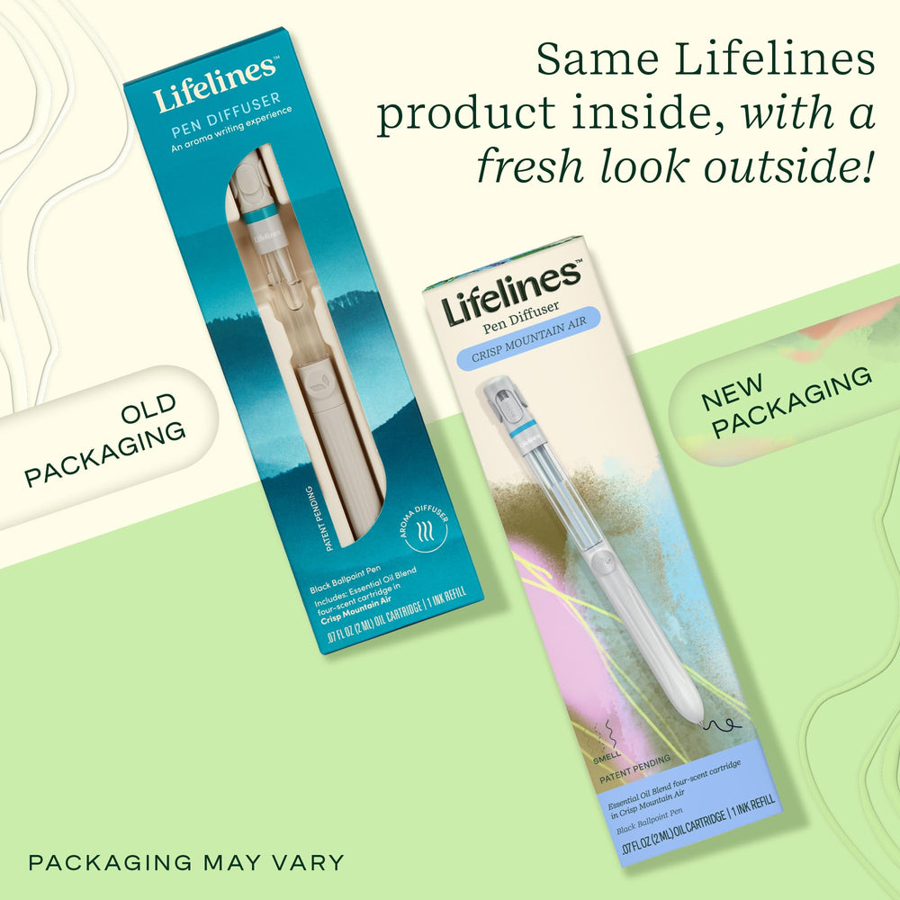 Lifelines Gift-pack shows the diffuser pen ready for gifting