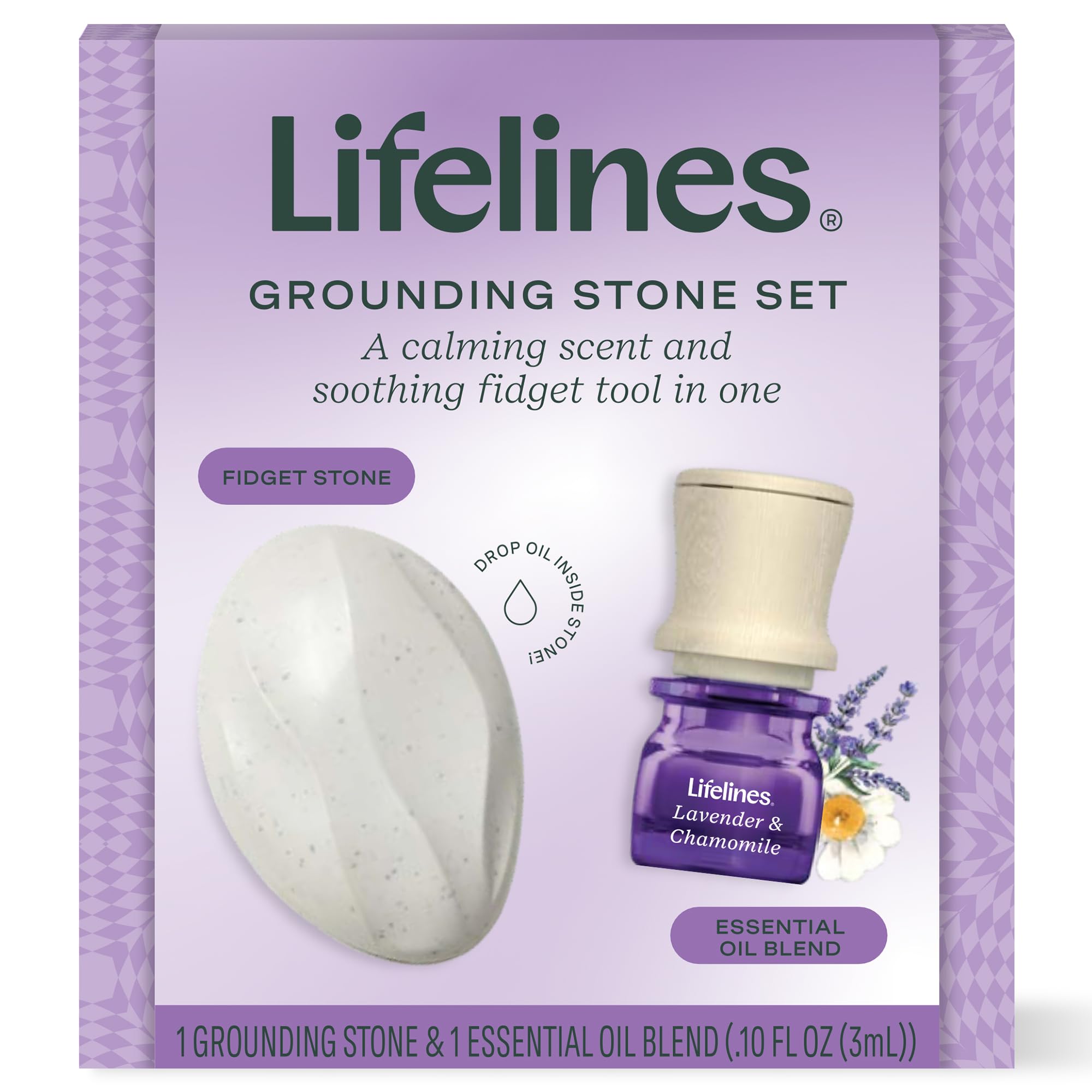 Lifelines piedra estabilizante en caja regalo para calmar la mente y concentrarse