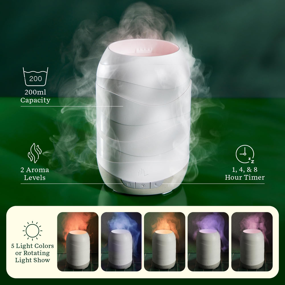 Lifelines Waves diffuser timer options let you schedule fragrance with ease.