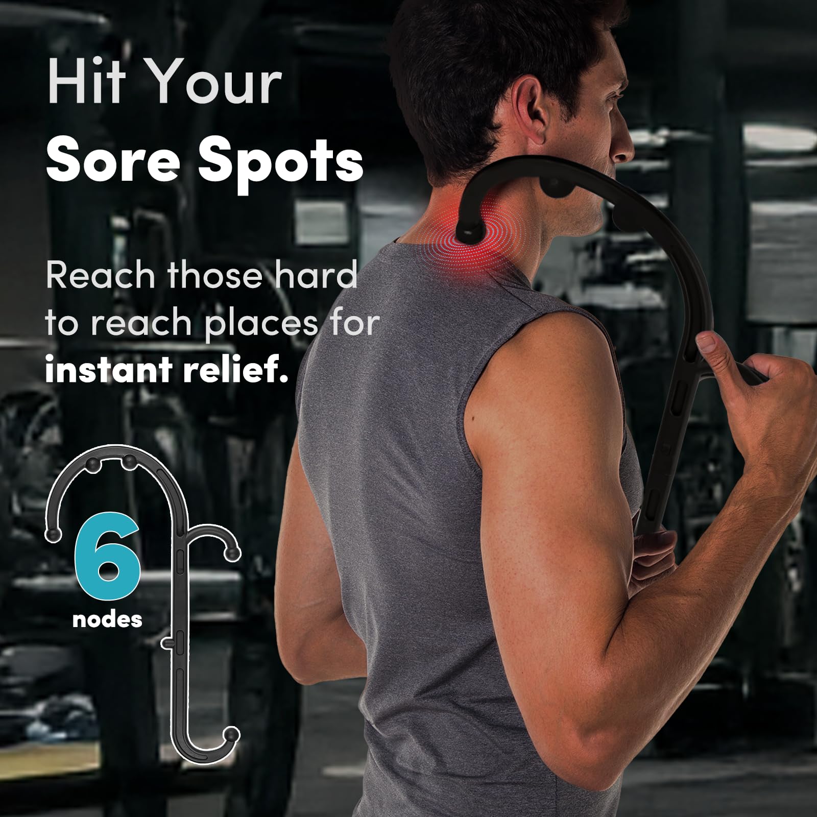 Lifelong tool targets back muscles for tension release and easier daily movement.