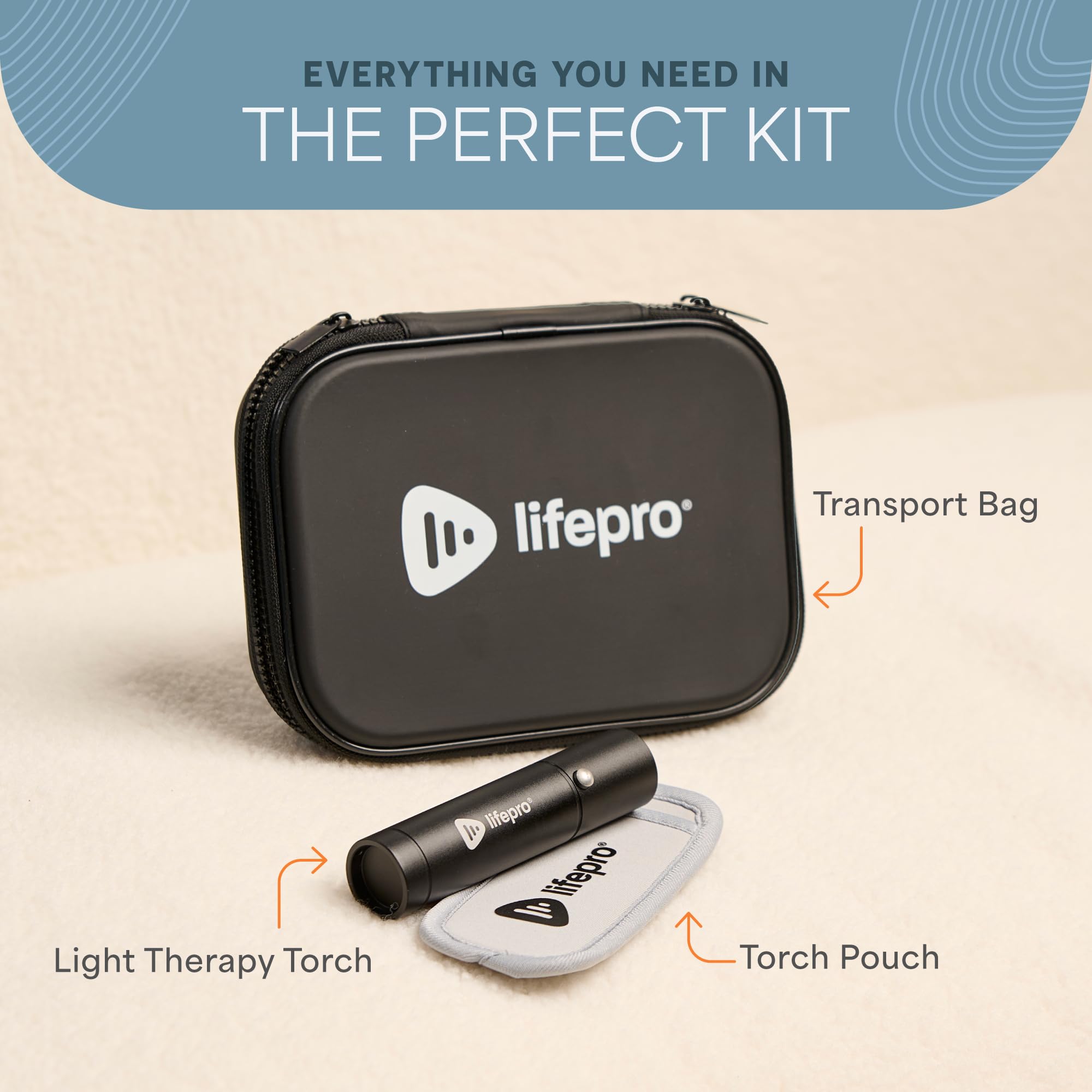 LifePro user enjoying facial session with near-infrared light