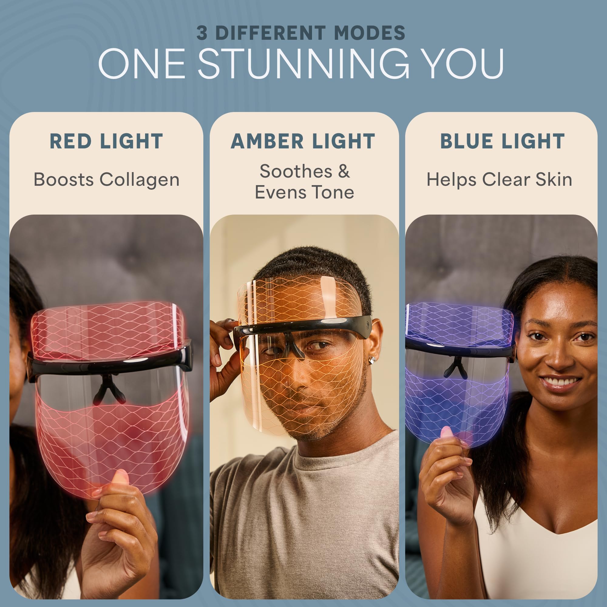 LifePro LED silicone face mask easy-clean silicone surface for quick care