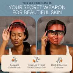 LifePro LED silicone face mask side view for comfortable at-home relaxation