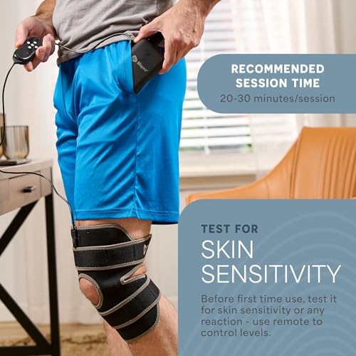 LifePro knee brace worn on the side shows portable infrared support.