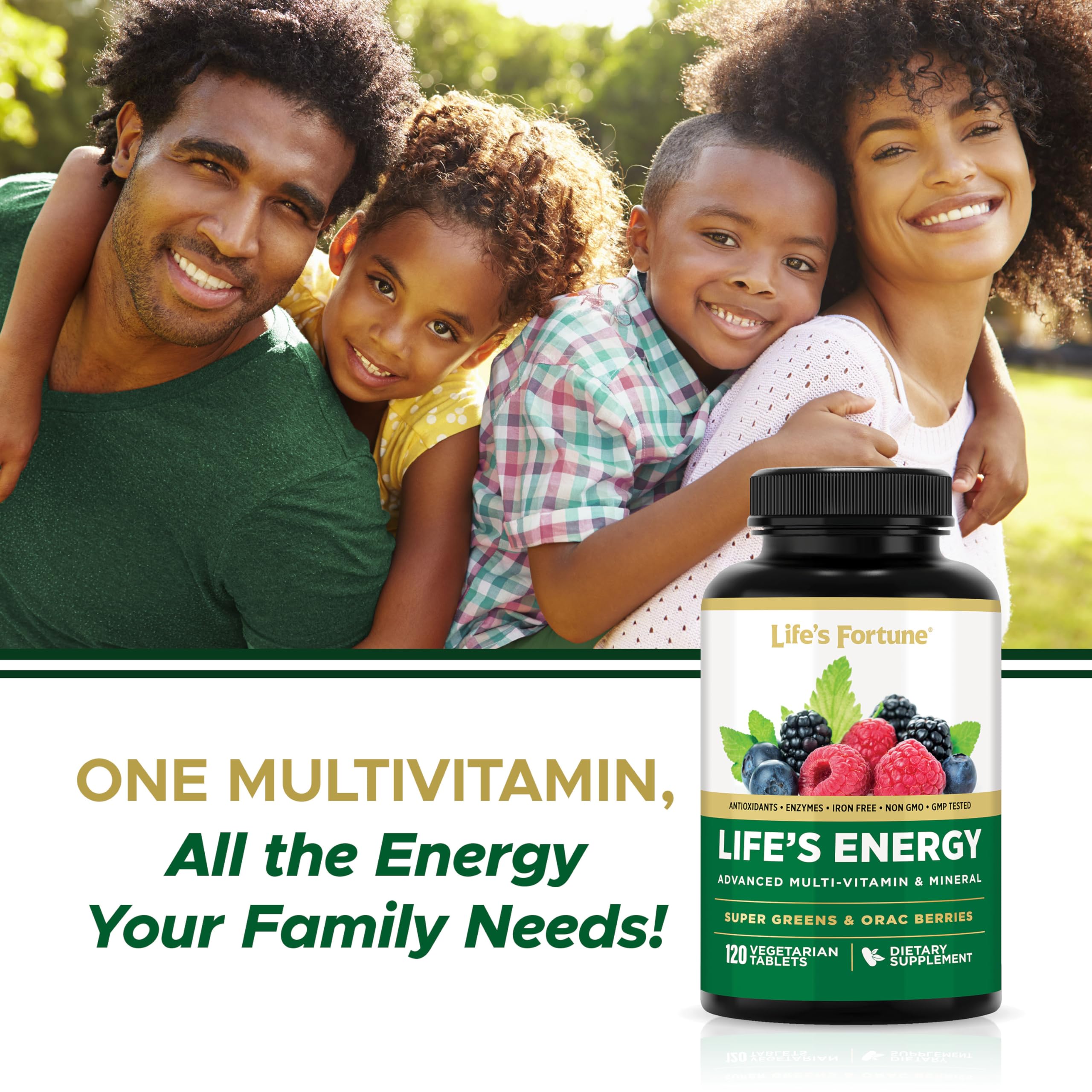 Life's Fortune B-vitamins and magnesium support focus and cognitive clarity.