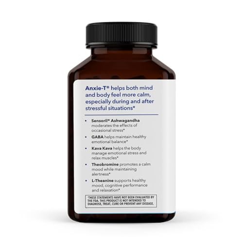 LifeSeasons Anxie-T capsules close-up with natural ingredients like Ashwagandha and L-Theanine