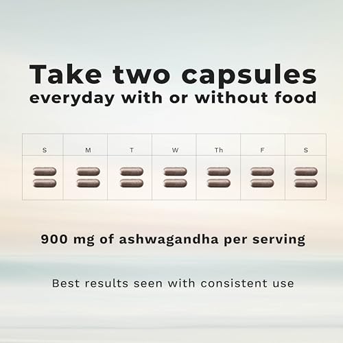 LifeSeasons Ashwagandha capsules closeup for daily calm and focus.
