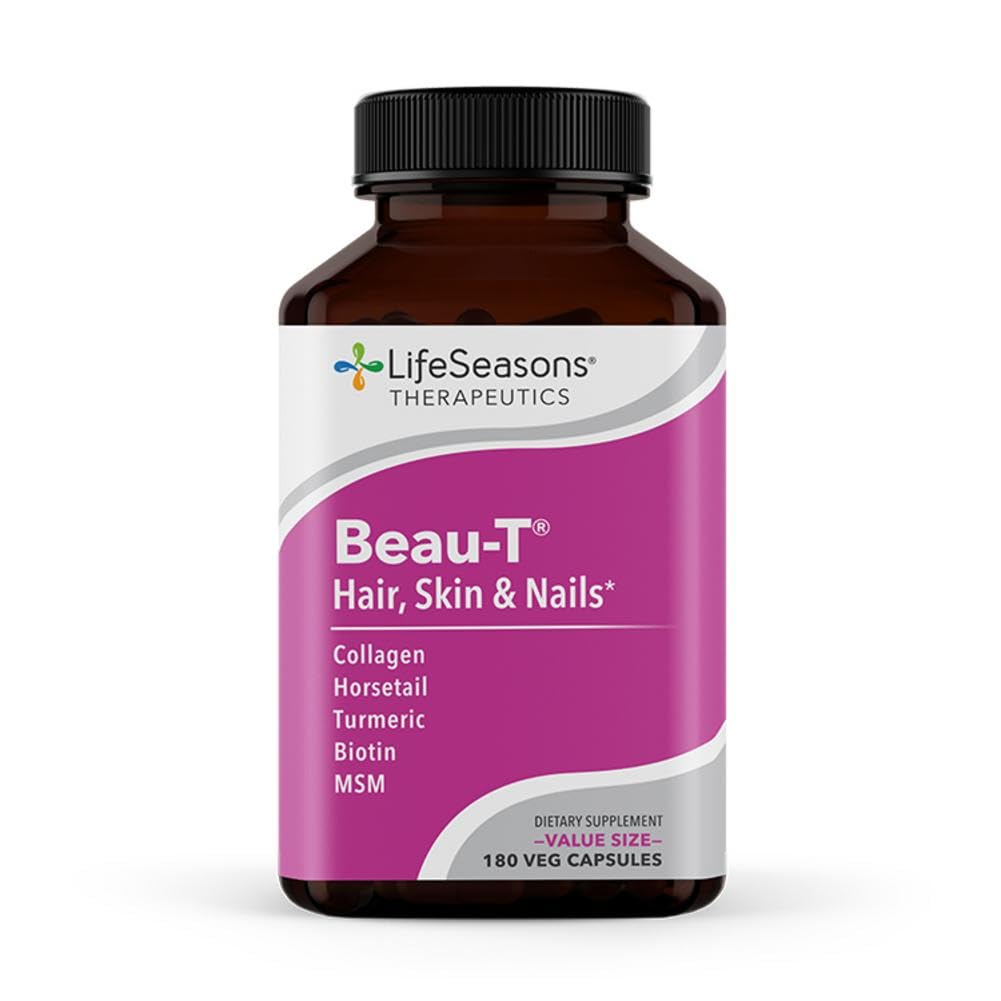 LifeSeasons Beau-T hair growth bottle supports healthier hair appearance