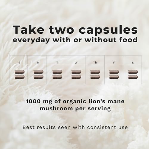 LifeSeasons Essentials Lion’s Mane bottle pour for easy daily use