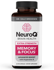 LifeSeasons NeuroQ bottle with capsules supports daily focus and mental clarity.