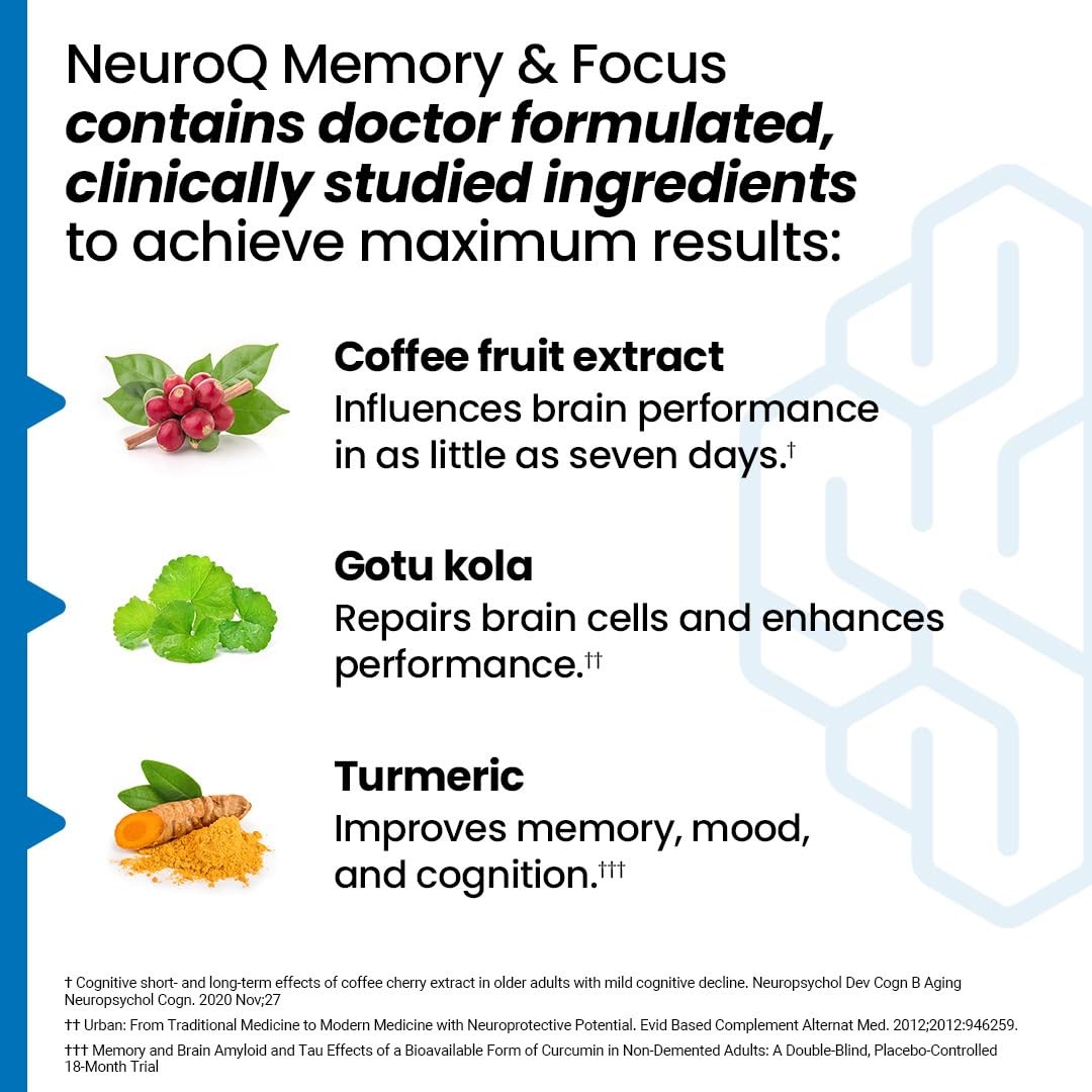 LifeSeasons NeuroQ label detail emphasizing natural ingredients and balanced blend