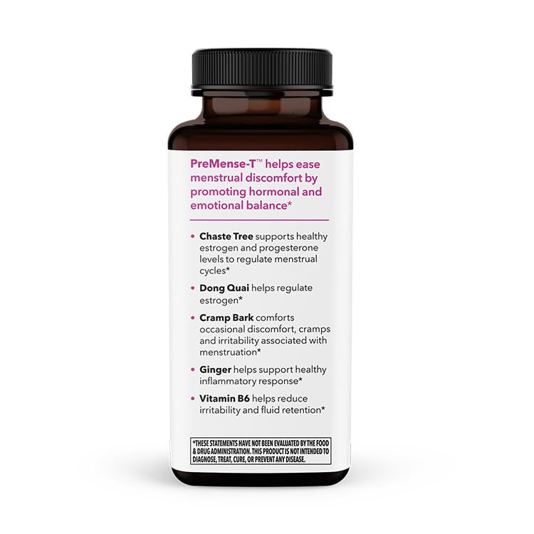 LifeSeasons PreMense-T pill swallow shot illustrating simple morning routine