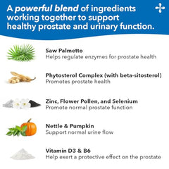 LifeSeasons Pros-T nettle root components illustrated for botanicals