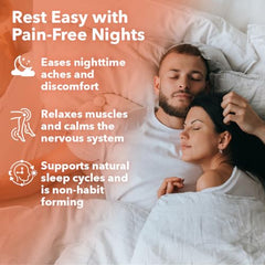LifeSeasons Relieve-R PM capsules arranged for easy nightly dosing.