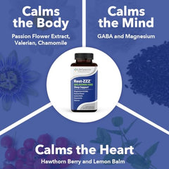 LifeSeasons Rest-ZZZ capsules being poured for a convenient nightly dose