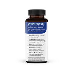 LifeSeasons Rest-ZZZ ingredient list highlights melatonin and chamomile blend.