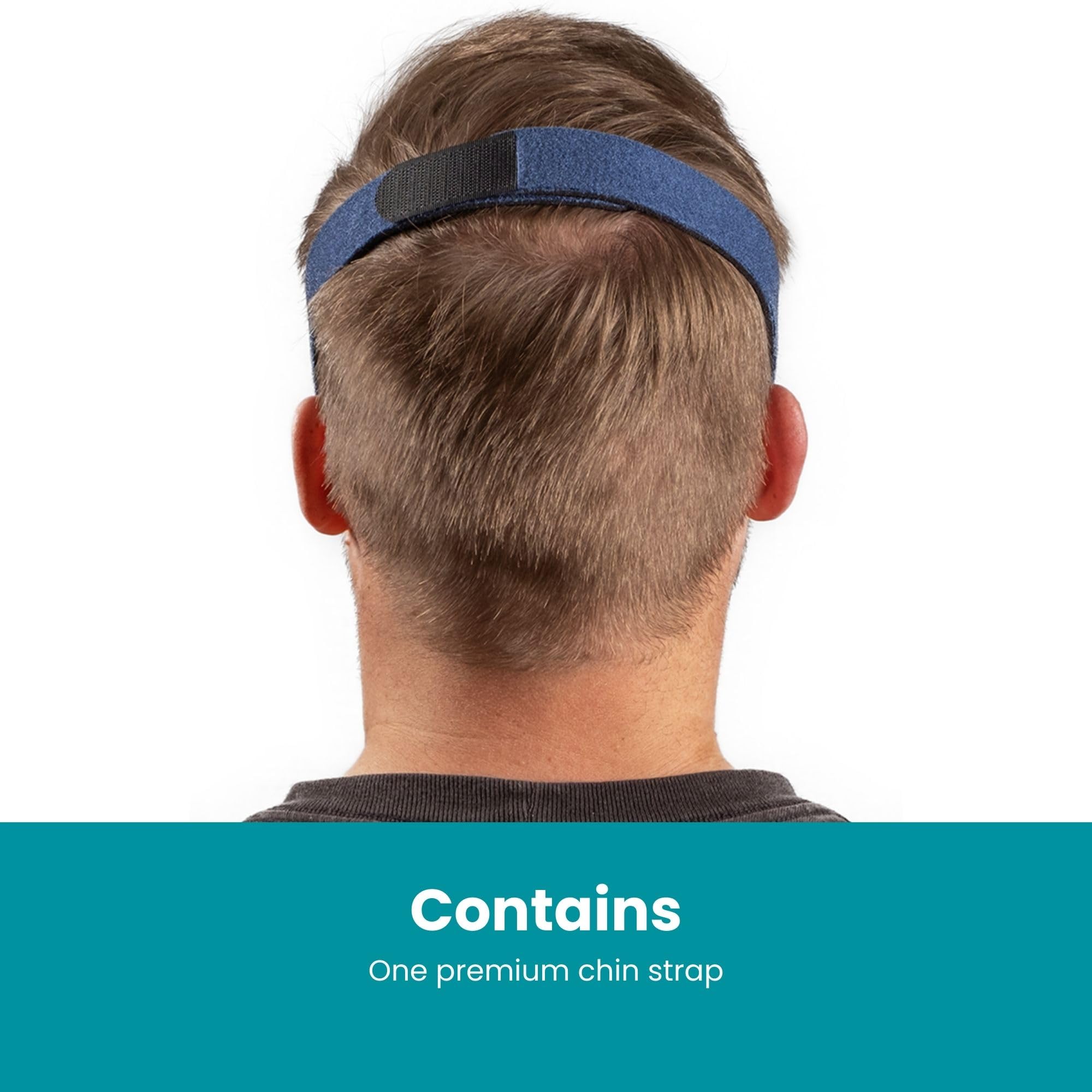 LifeSource latex-free chin strap designed for comfortable, latex-sensitive wear.