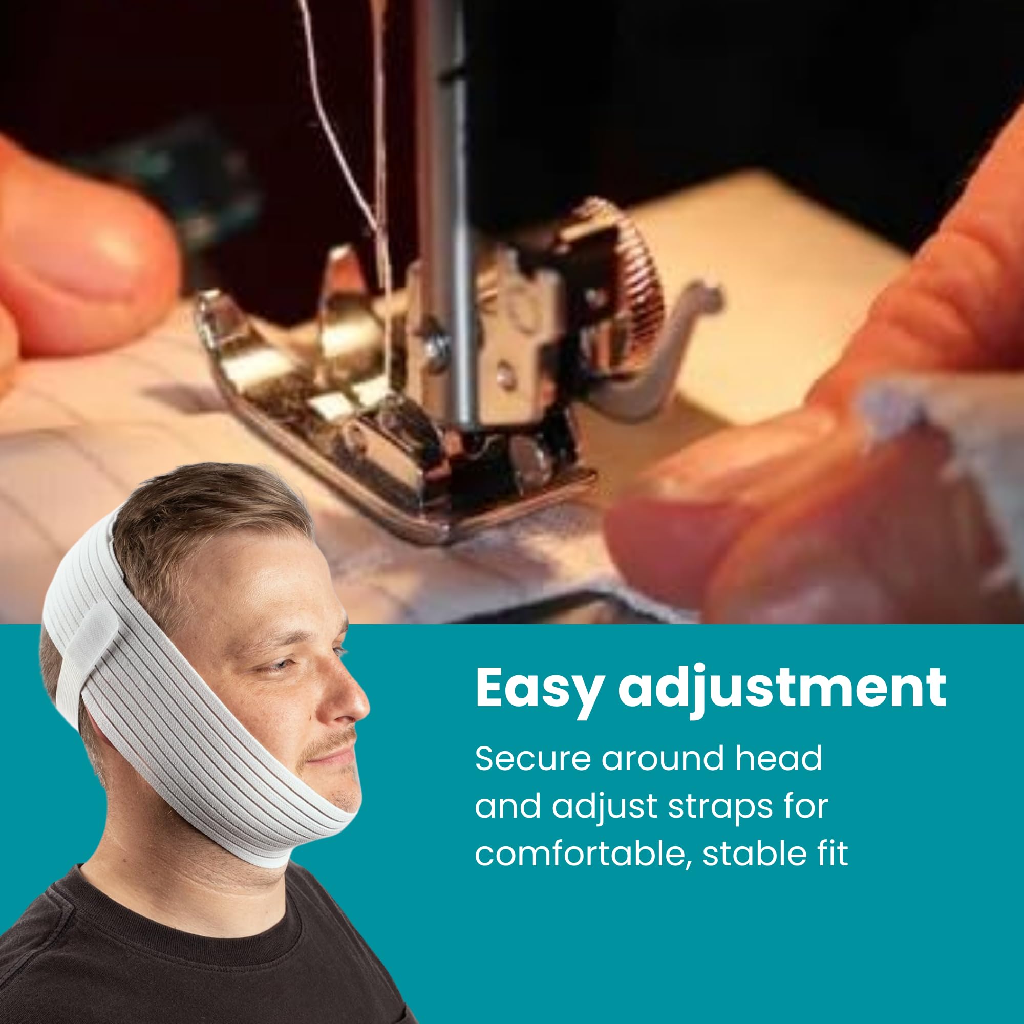 LIFESOURCE night-use comfort, closeup, promotes nasal breathing for better rest.