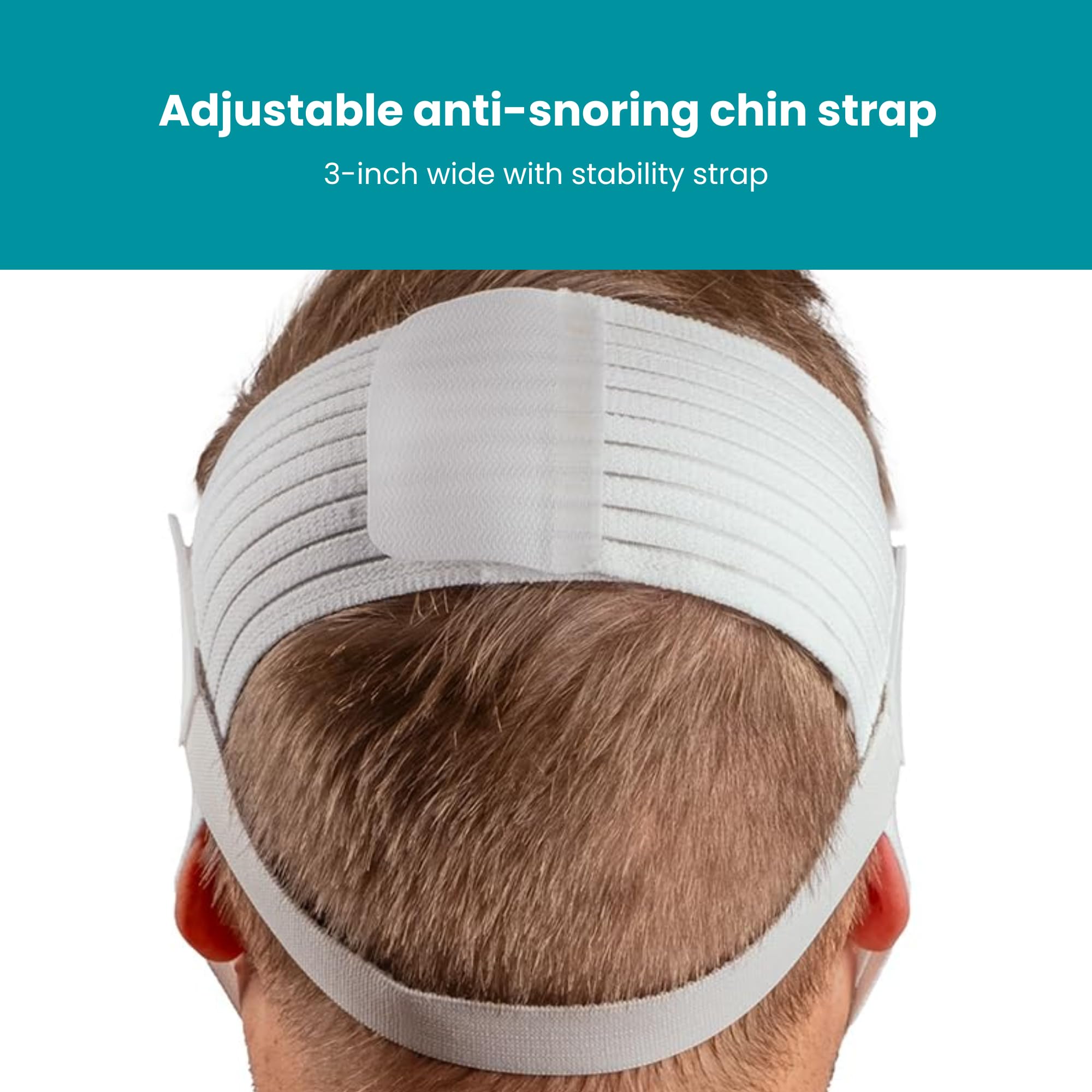 LIFESOURCE stability strap with Velcro, closeup, keeps strap secure through the night.